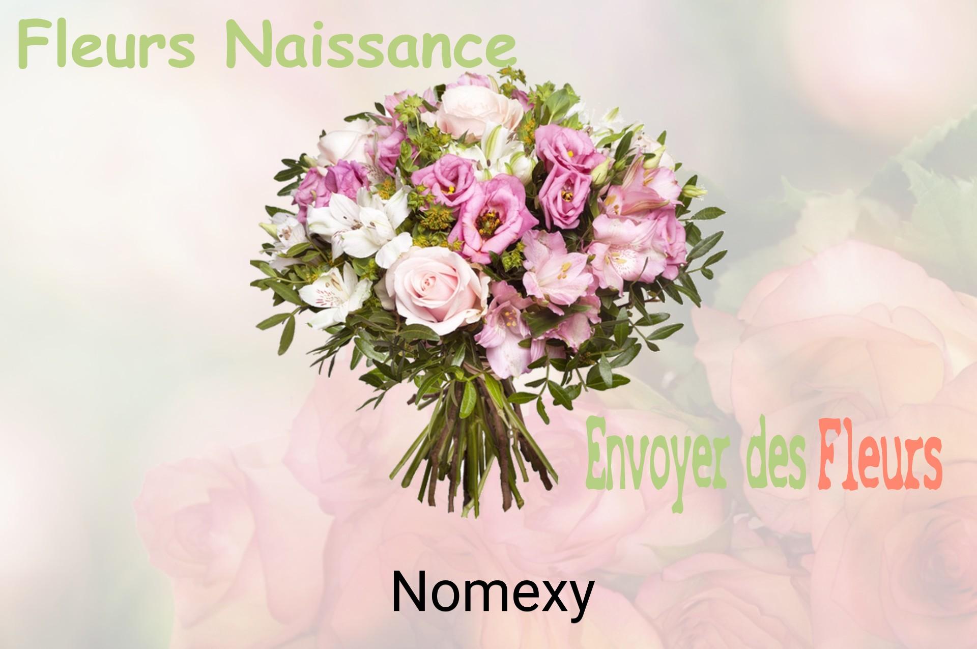 Bouquet de fleurs de naissance livré à Nomexy
